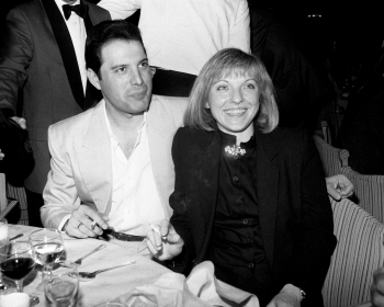 Freddie with Mary Austin at the Ivor Novello Awards, 1987